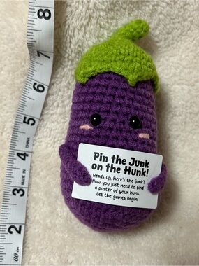 Crochet Eggplant Plushie